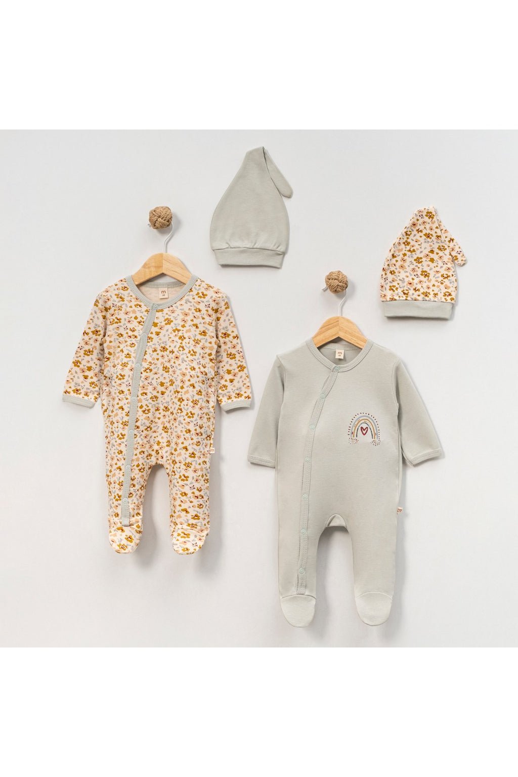 Bebek Tulumu (2'li, 0-6 Ay) — Çiçek