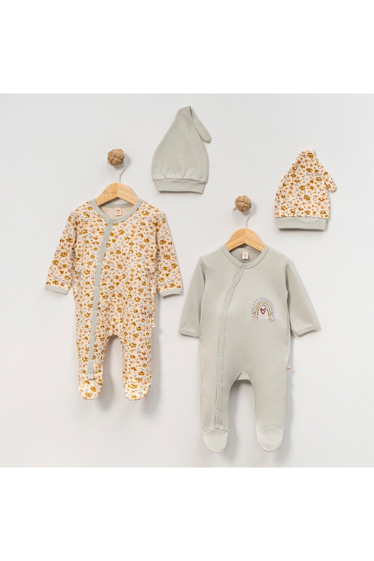 Bebek Tulumu (2'li, 0-6 Ay) — Çiçek
