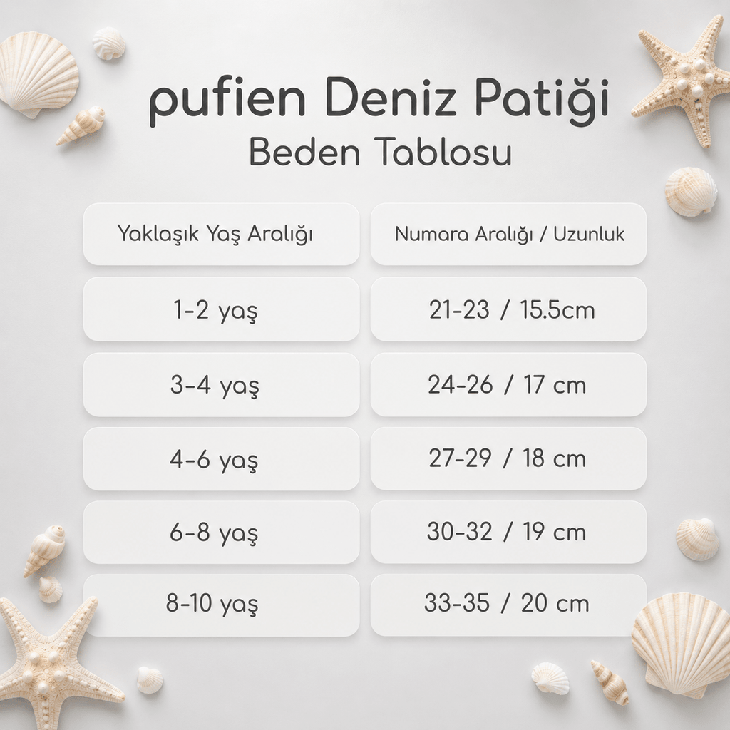 Bebek ve Çocuk Deniz Ayakkabısı Havuz Patiği Denizanası - PufienDeniz Patik