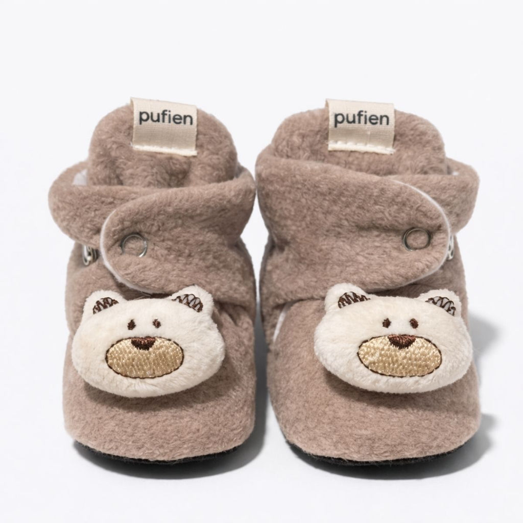 Bej Polar Panduf - Ayıcık Figürlü - Pufien
