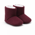 Bordo Peluş Kaydırmaz Bebek Ev Botu - Pufien