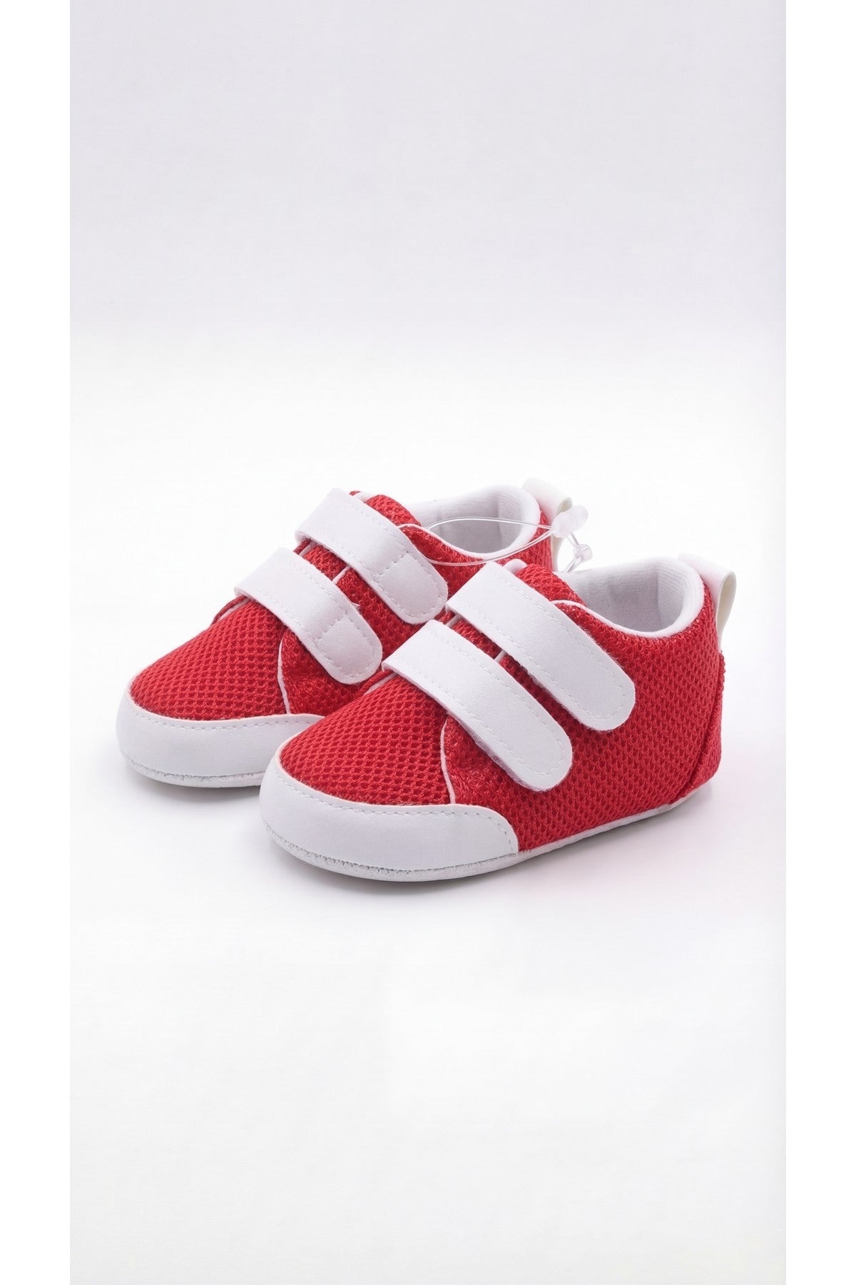 Çift Cırt Cırtlı Bebek Sneaker Ayakkabı — Kırmızı
