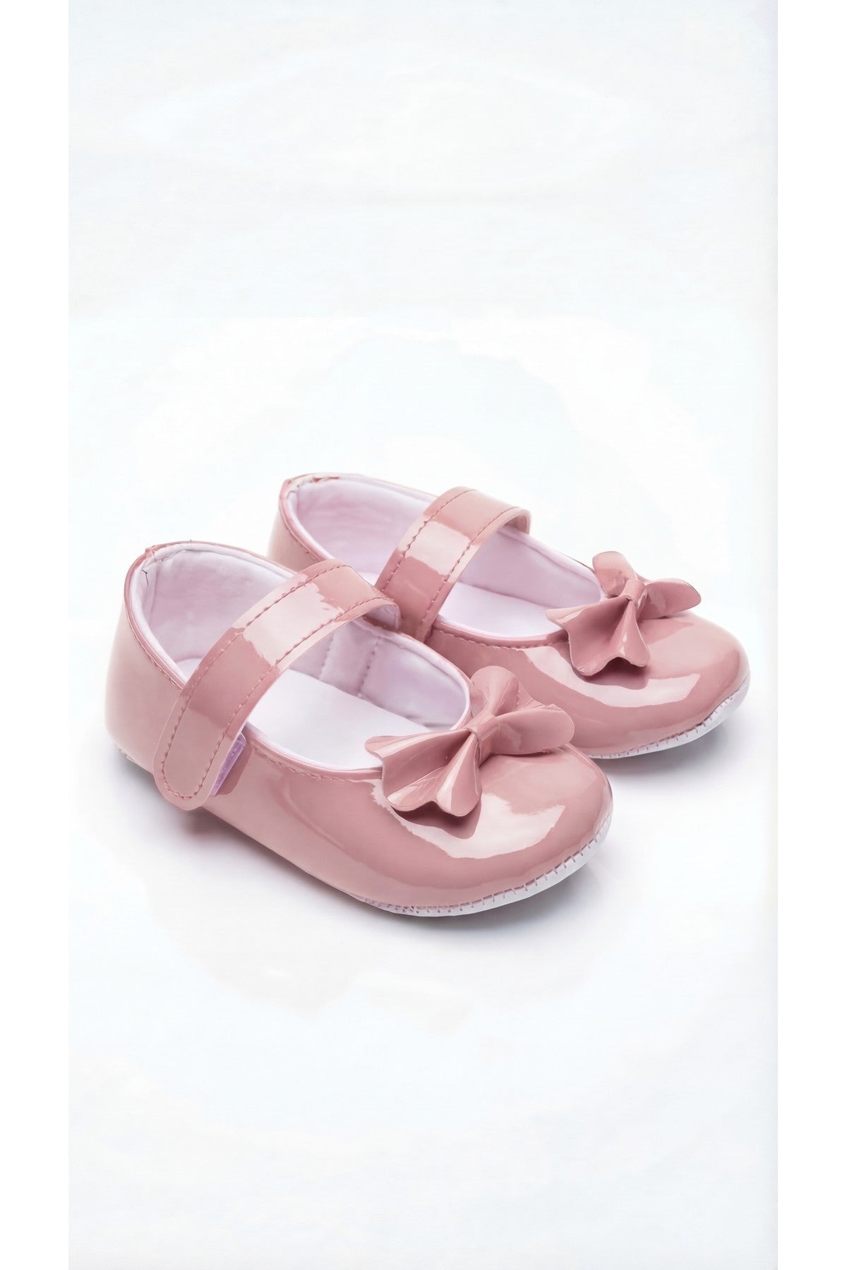 Fiyonklu Bebek Babet Ayakkabı — Pembe