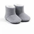 Gri Peluş Kaydırmaz Bebek Ev Botu - Pufien