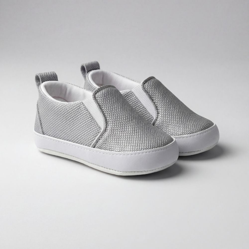 Gri Slip - On Bebek Ayakkabı - Pufien - Pufien