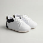 İlk Adım Ayakkabısı, Bebek Patik, Beyaz Siyah - PufienSneaker