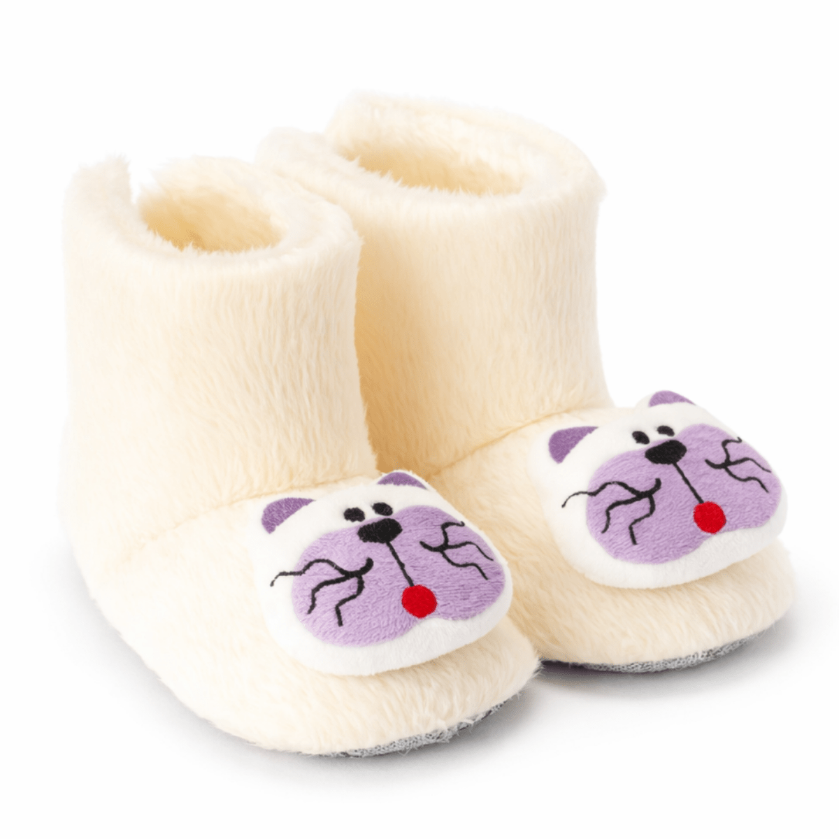 Kedicik Desenli Peluş Ev Botu - Pufien