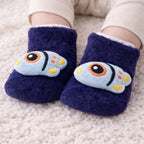 Lacivert Roket Desenli Peluş Ev Botu - Pufien