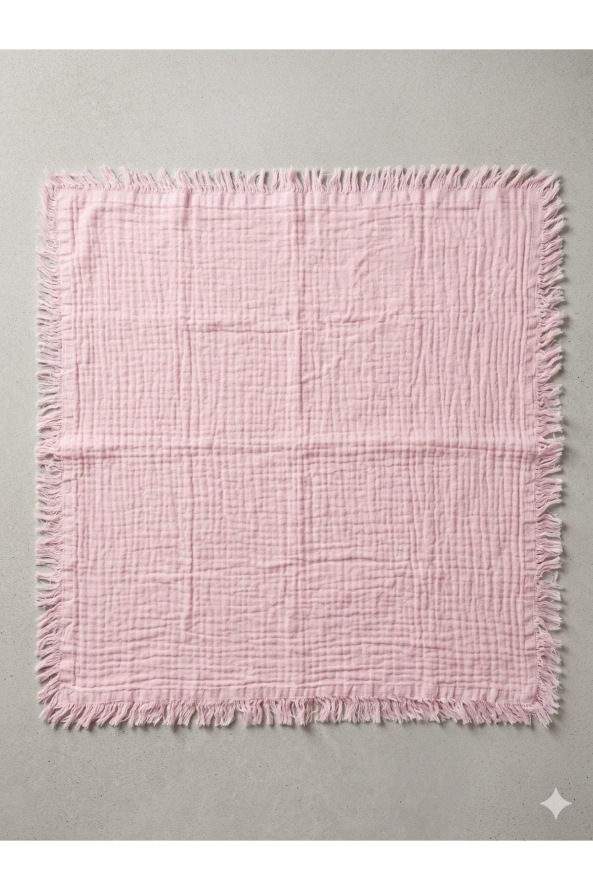 Müslin Battaniye (120x120 cm) — Pembe