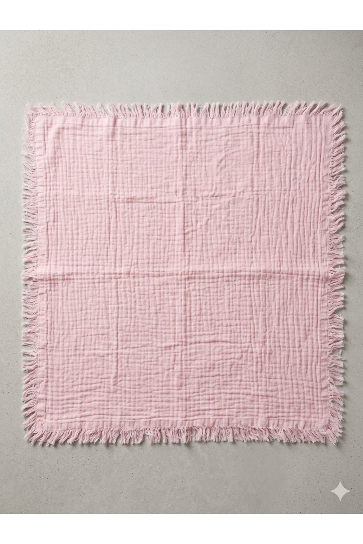Pamuk 4 Kat Müslin Bebek Örtüsü, Çok Amaçlı Müslin Bez, Bebek Battaniyesi 120 x 120 cm - PufienBebek & Çocuk Battaniyesi