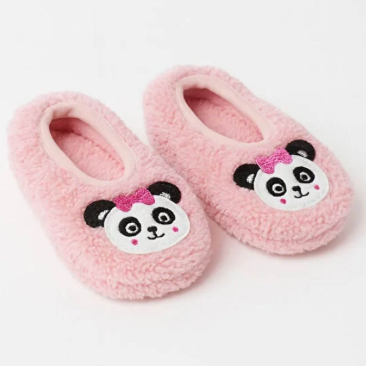 Panda Desenli Wellsoft Peluş Ev Patiği - Pufien