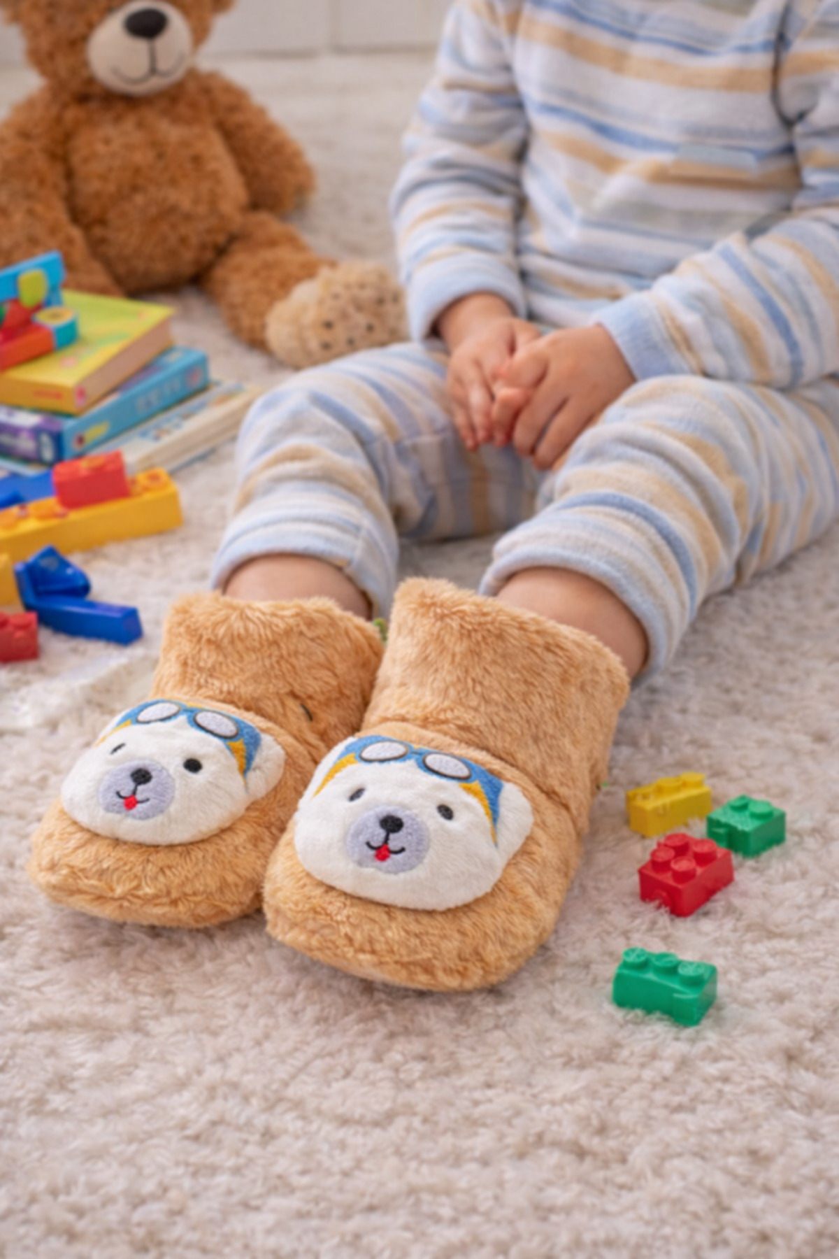 Peluş Ev Botu — Bej Ayıcık