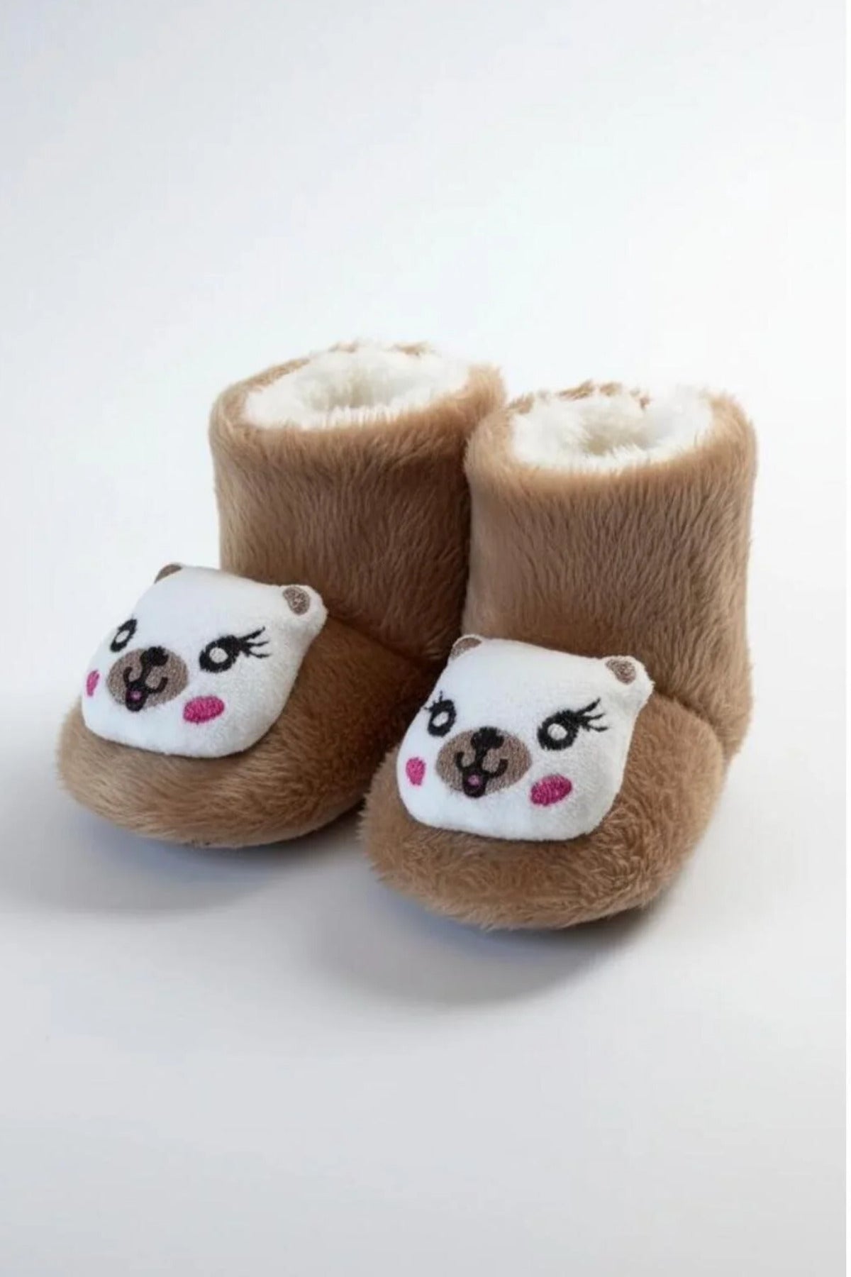 Peluş Ev Botu — Bej Panda