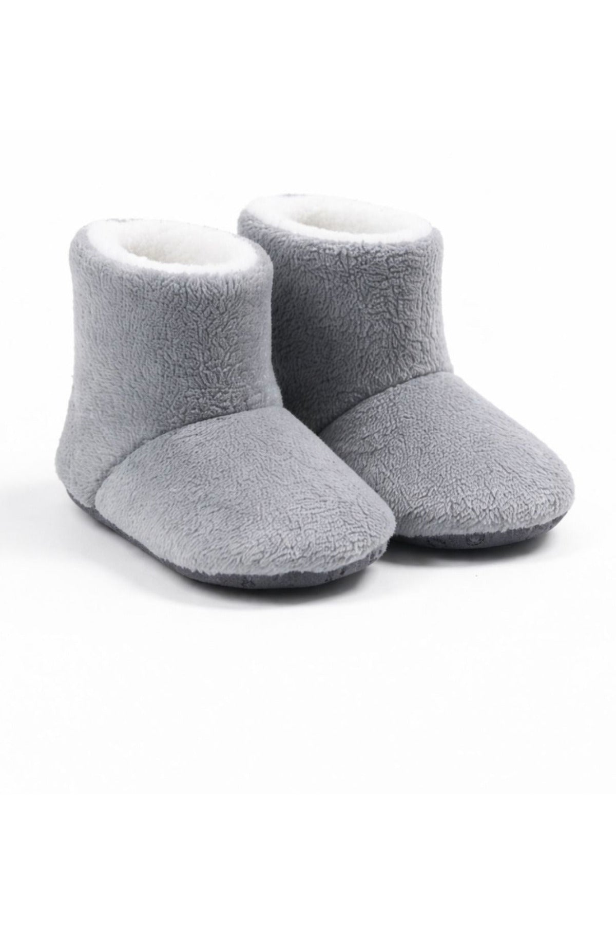 Peluş Kaydırmaz Bebek Ev Botu — Gri