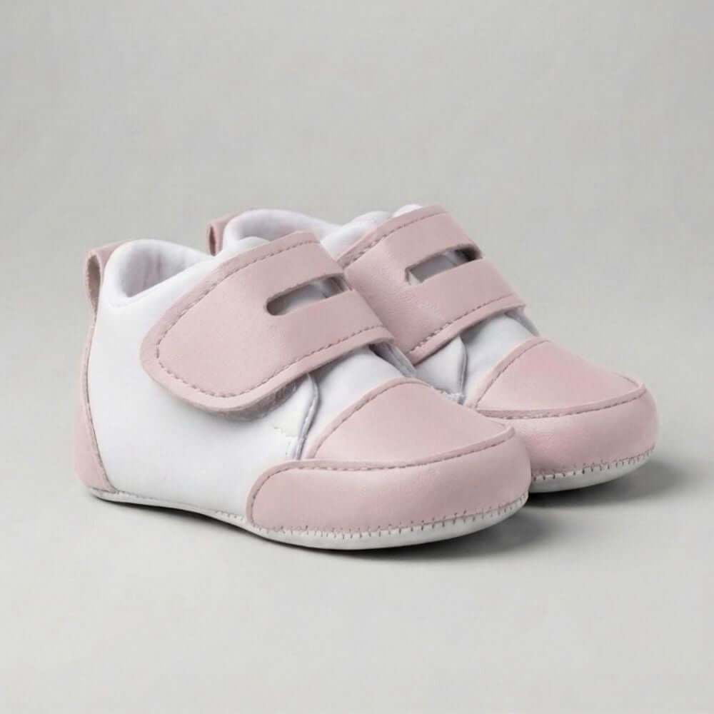 Pembe Cırt Cırtlı Bebek Sneaker Ayakkabı - Pufien