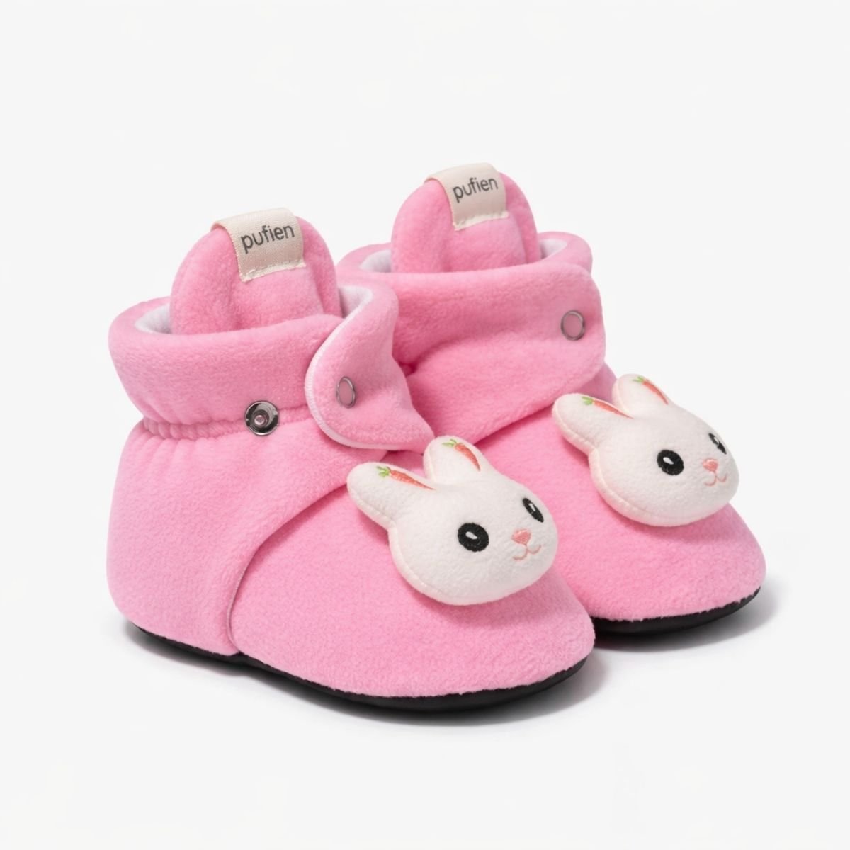 Pembe Polar Panduf - Tavşan Figürlü - Pufien
