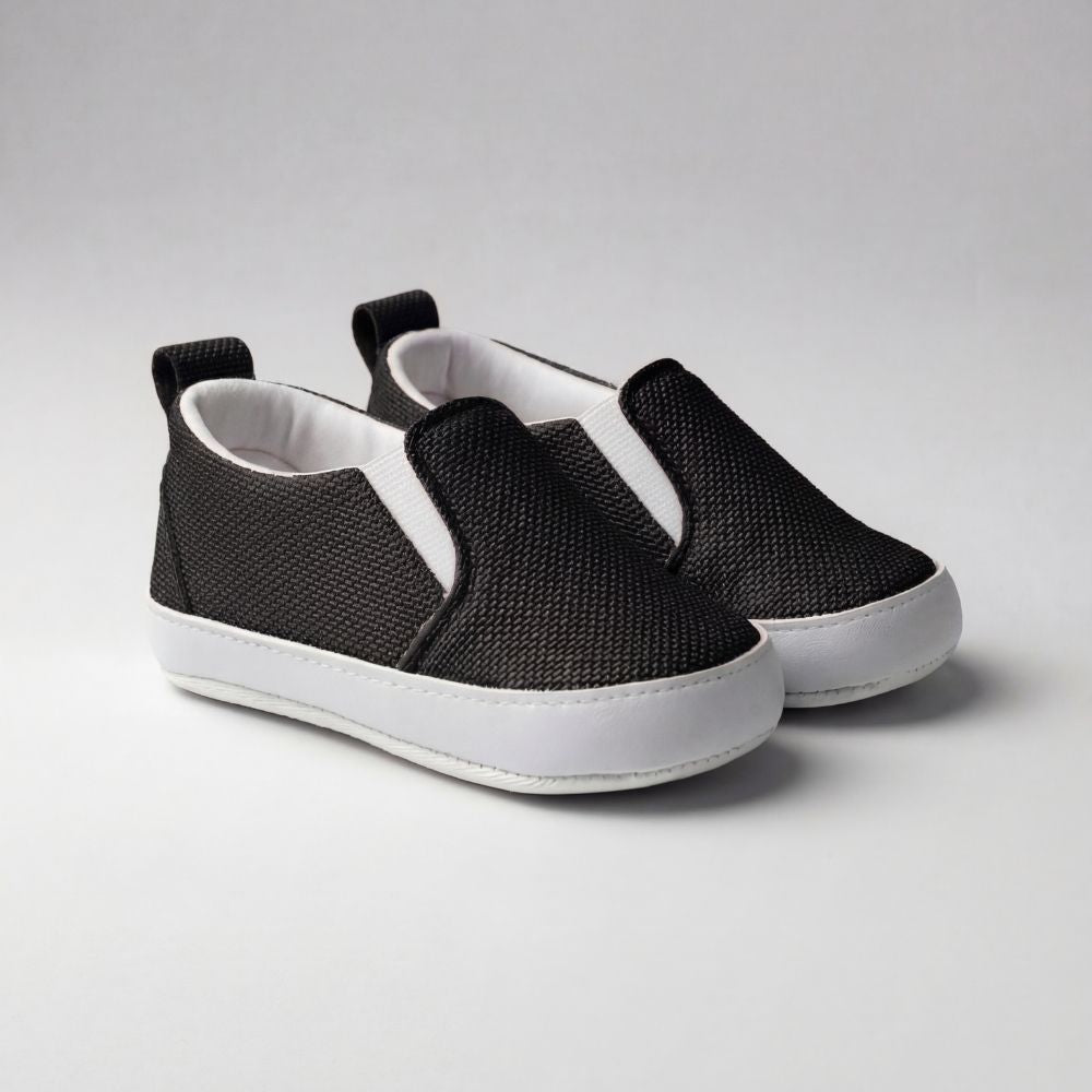 Siyah Slip - On Bebek Ayakkabı - Pufien - Pufien