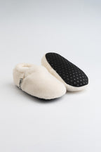 Terletmez Pamuk Astarlı Kaydırmaz Tabanlı Patik Ev Ayakkabısı Ilk Adım Ekru — Ekru