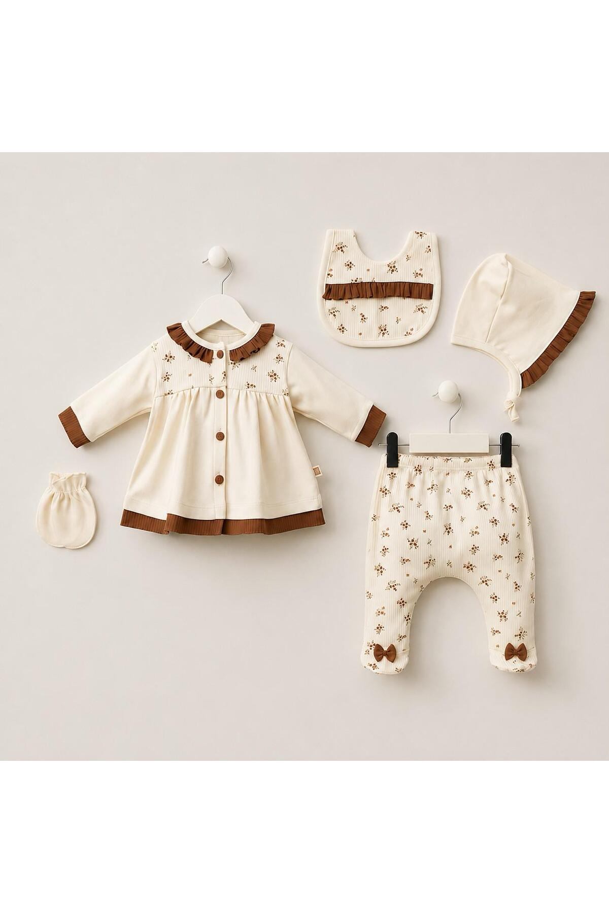 Yenidoğan 5'li Set — Kahverengi