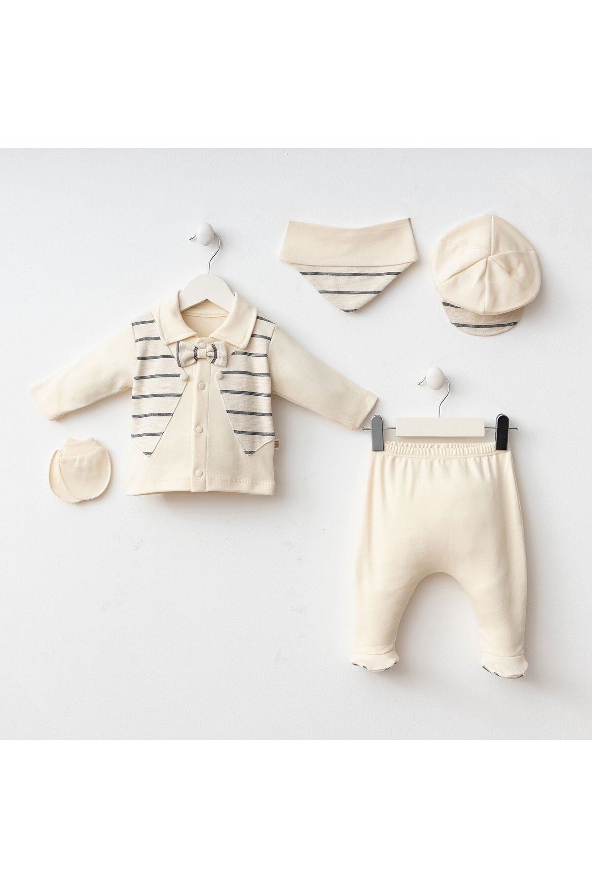 Yenidoğan 5'li Set — Krem