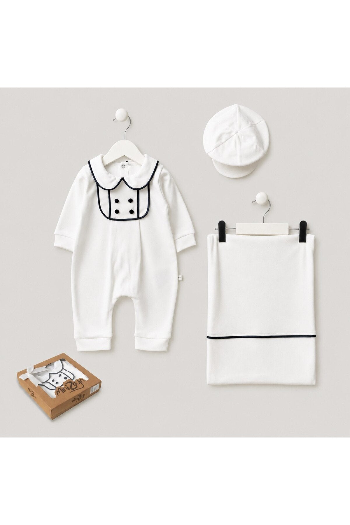 Beyaz Bebek Tulumu (3'li) — Beyaz
